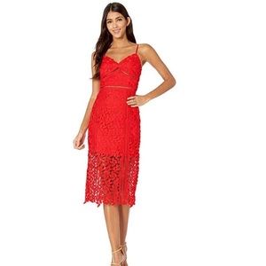 NWT Bardot lipstick red Roxy dress, size xs